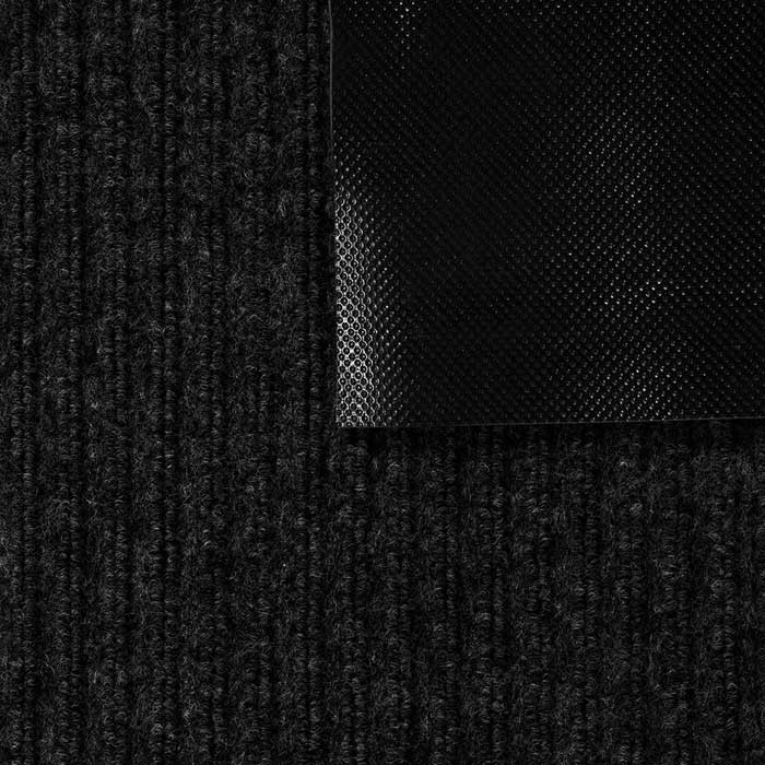 Коврик влаговпитывающий ребристый Стандарт 90*120см черный