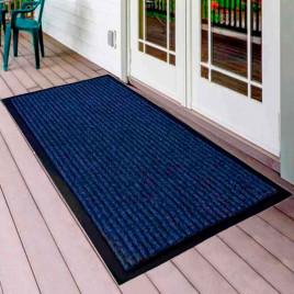 Коврик влаговпитывающий ребристый Стандарт 90*150см синий