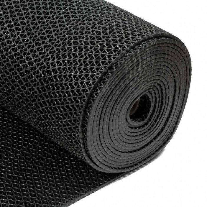 Коврик-дорожка против скольжения ZIG-ZAG 0,9*12м серый