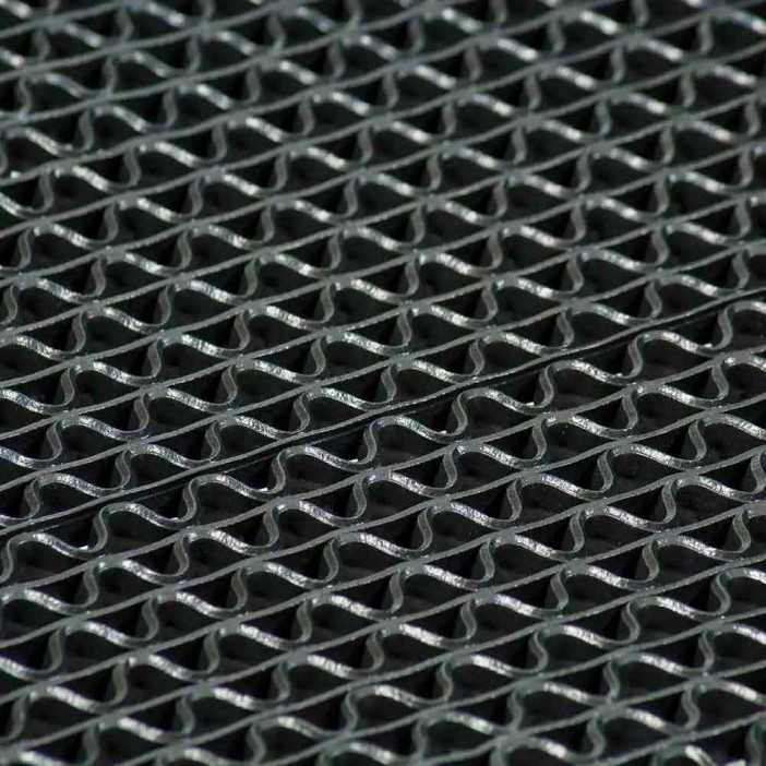 Коврик-дорожка против скольжения ZIG-ZAG 0,9*12м серый