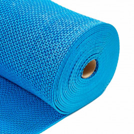 Коврик-дорожка против скольжения ZIG-ZAG 0,9*12м синий