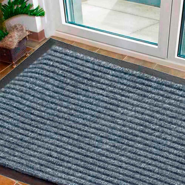 Коврик влаговпитывающий ребристый Sunstep 100*200см серый