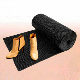 Коврик-дорожка против скольжения ZIG-ZAG 0,9*12м черный