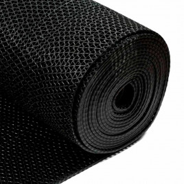 Коврик-дорожка против скольжения ZIG-ZAG 0,9*12м черный