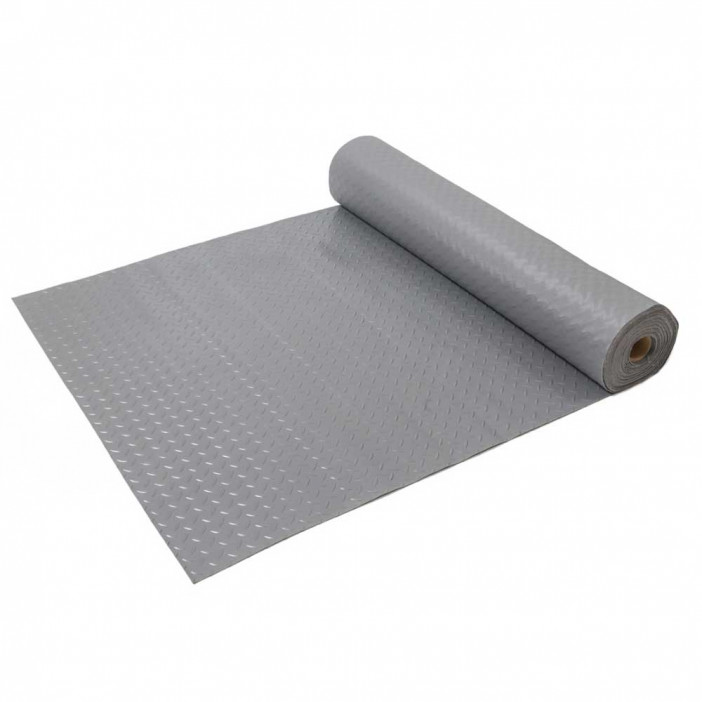Коврик-дорожка Рифленый против скольжения 0,9*12м серый