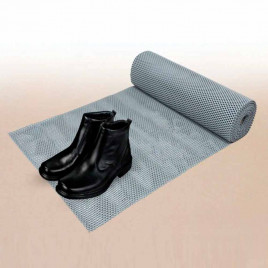 Коврик-дорожка против скольжения Цепочка 0,9*12м серый