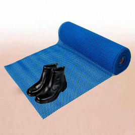 Коврик-дорожка против скольжения Цепочка 0,9*12м синий