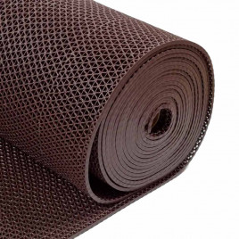 Коврик-дорожка против скольжения ZIG-ZAG 0,9*12м коричневый