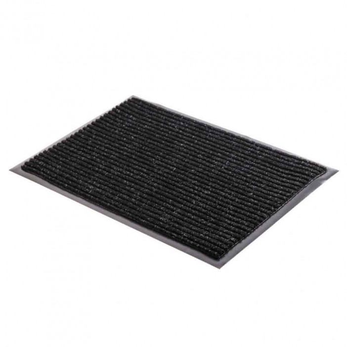 Коврик влаговпитывающий ребристый Sunstep 50*80см черный