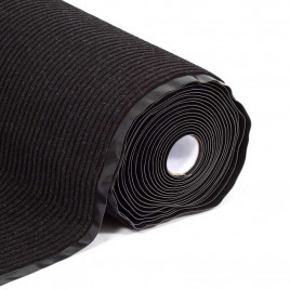 Коврик-дорожка влаговпитывающий ребристый Cтандарт 0,9*15м черный