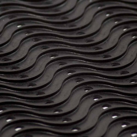 Коврик придверный резиновый Волна 60*90см