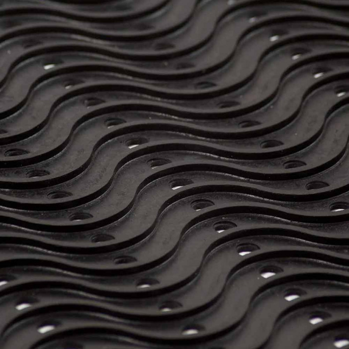 Коврик придверный резиновый Волна 60*90см