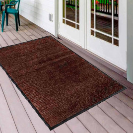 Коврик влаговпитывающий ребристый Vortex 120*150см коричневый