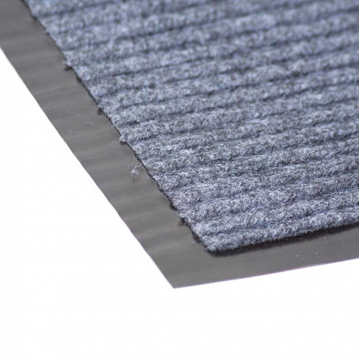 Коврик-дорожка влаговпитывающий ребристый Sunstep 1,2*12м серый