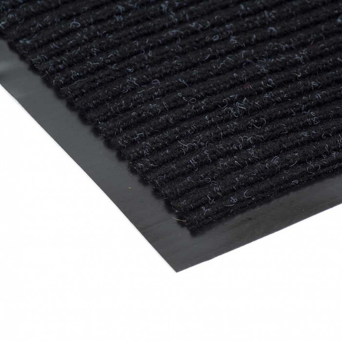 Коврик-дорожка влаговпитывающий ребристый Sunstep 1,2*12м черный