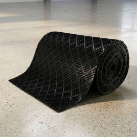 Дорожка щетина на ПВХ основе Ромб 0,9*15м черная