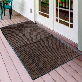 Коврик влаговпитывающий ребристый Барьер 90*150см коричневый