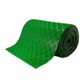 Дорожка щетина на ПВХ основе Ромб 0,9*15м зеленая