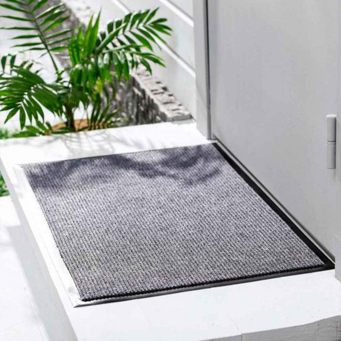 Коврик влаговпитывающий ребристый Комфорт 40*60см серый