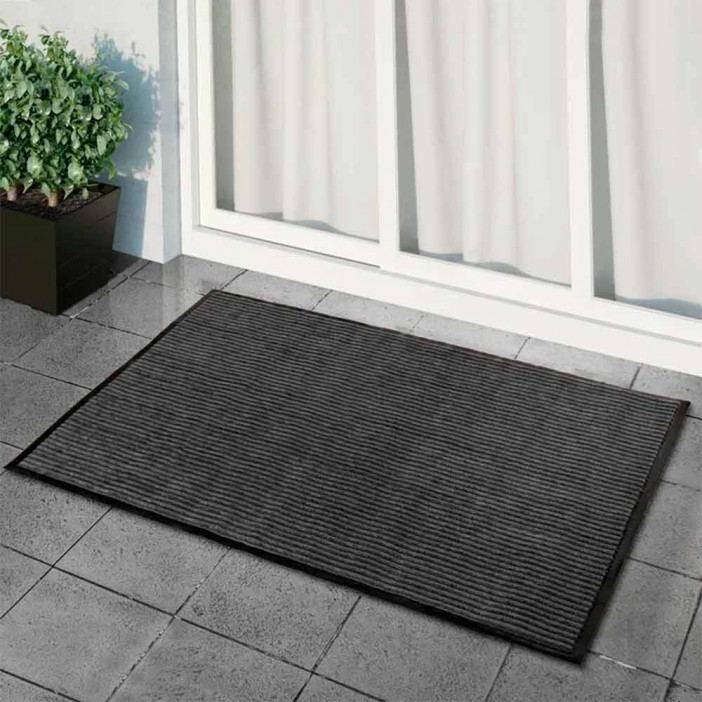 Коврик влаговпитывающий ребристый Комфорт 90*150см серый
