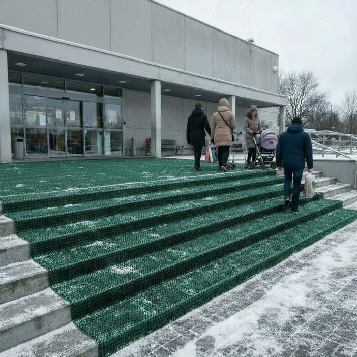 Дорожка щетина на ПВХ основе 0,9*15м зеленый металлик