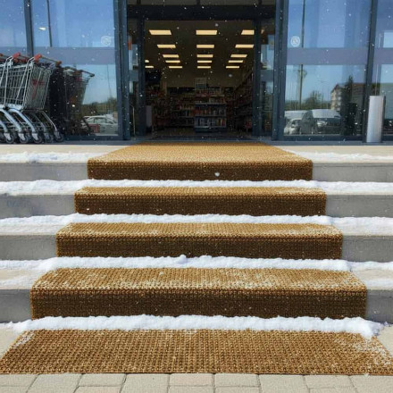 Дорожка щетина на ПВХ основе 0,9*15м золото