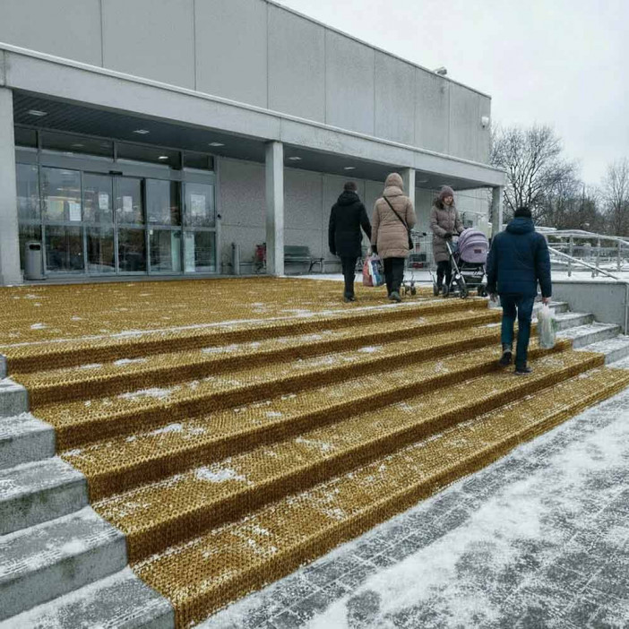 Дорожка щетина на ПВХ основе 0,9*15м золото